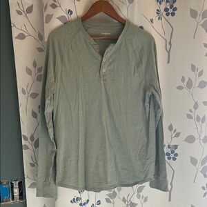 Goodfellow & Co Men's Sage Long Sleeve Henley